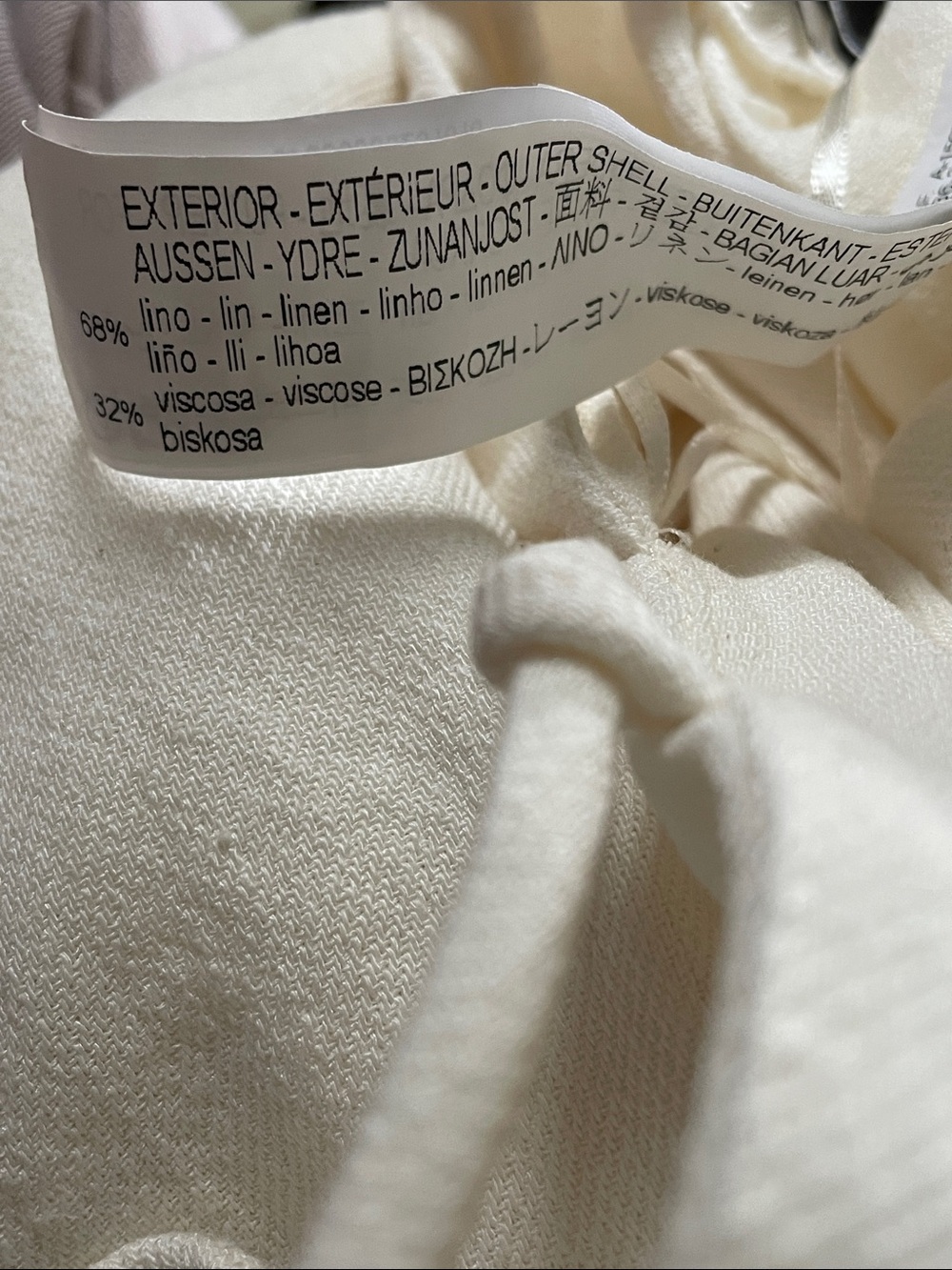 Zara limited edition linen dress in oyster white - Picture 7 of 7
